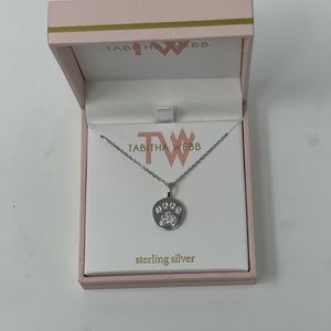 Silver Paw Necklace. Sterling silver